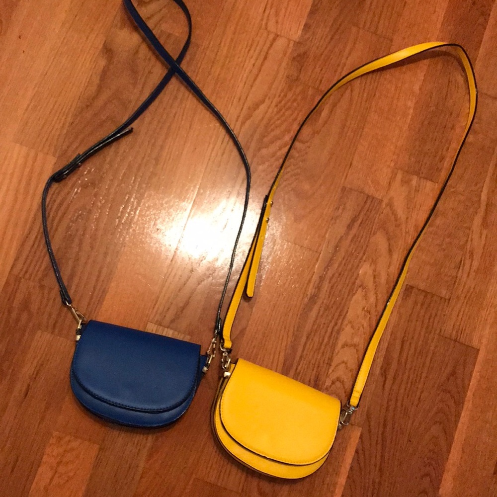 Yellow and Blue small purses